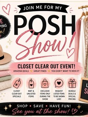 🎉💕 CLOSET CLEAR OUT + LIVE SHOW TODAY! $5 Starts💕🎉